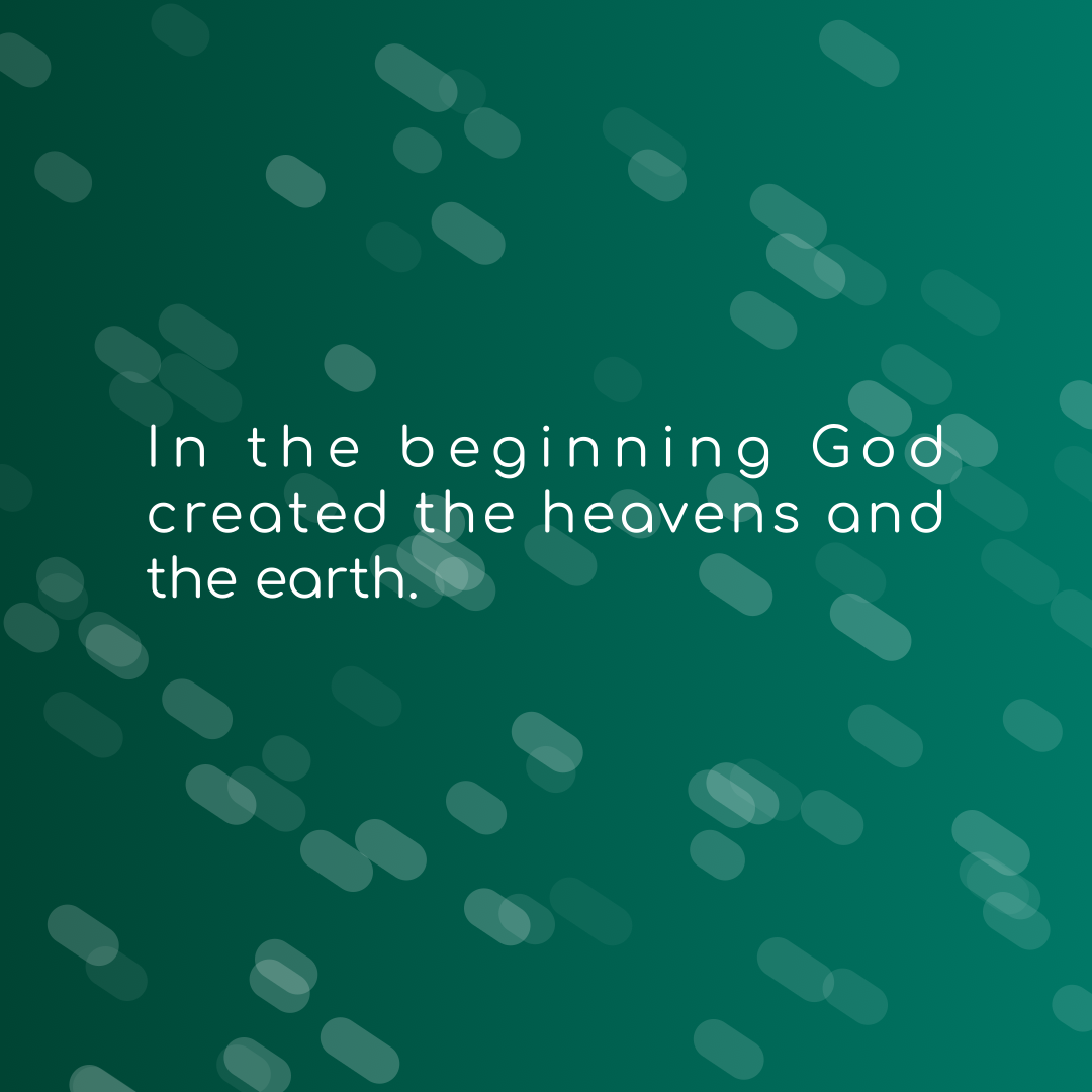 Verse of the Day Image for 2025-11-04. Scripture reference Genesis 1: 1