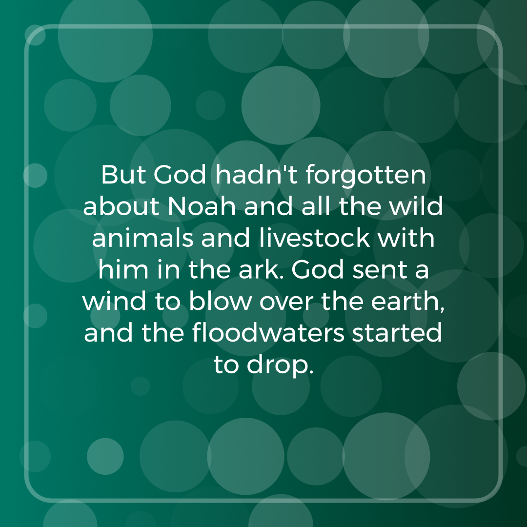 Verse of the Day Image for 2025-11-14. Scripture reference Genesis 8: 1