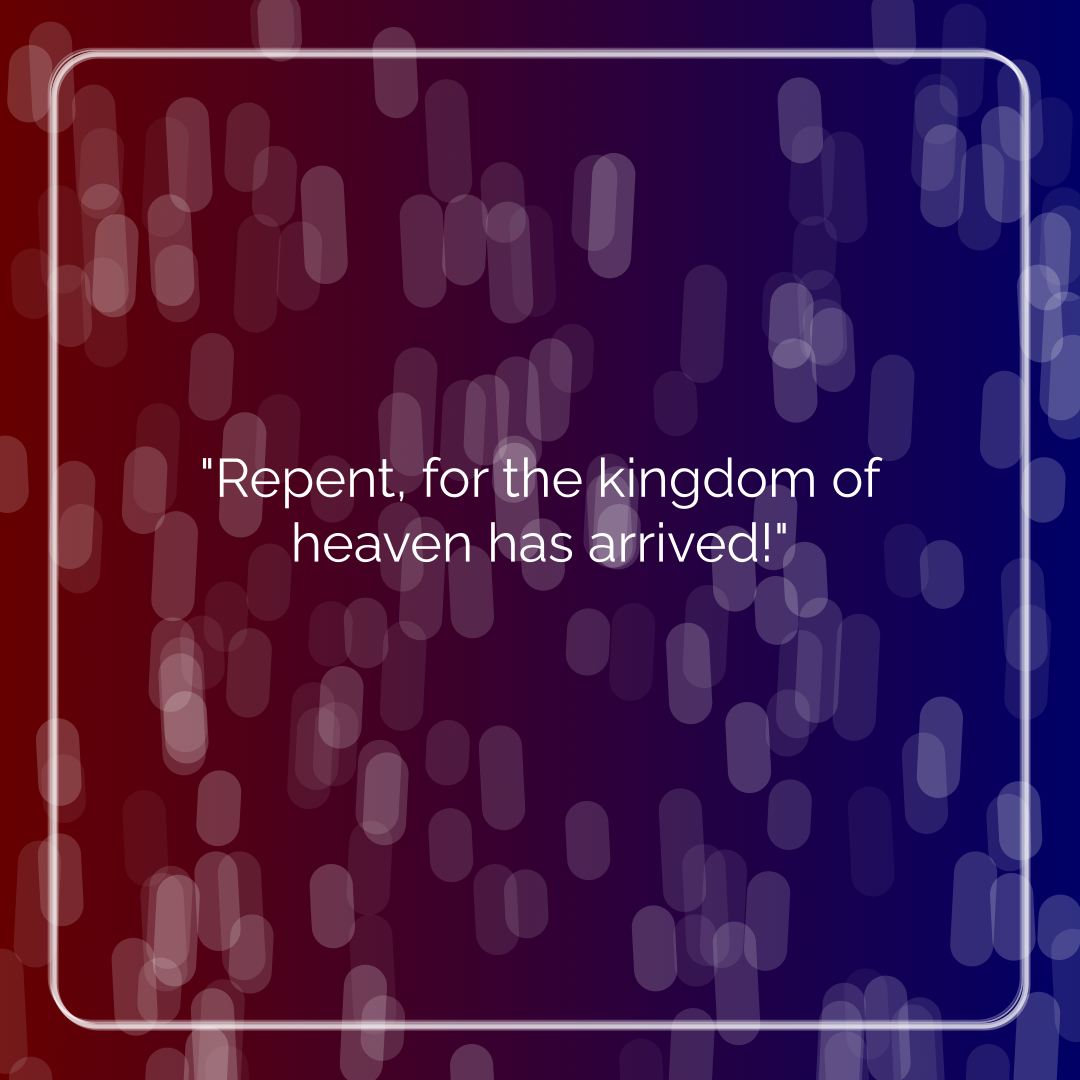 Verse of the Day Image for 2026-01-01. Scripture reference Matthew 3: 2