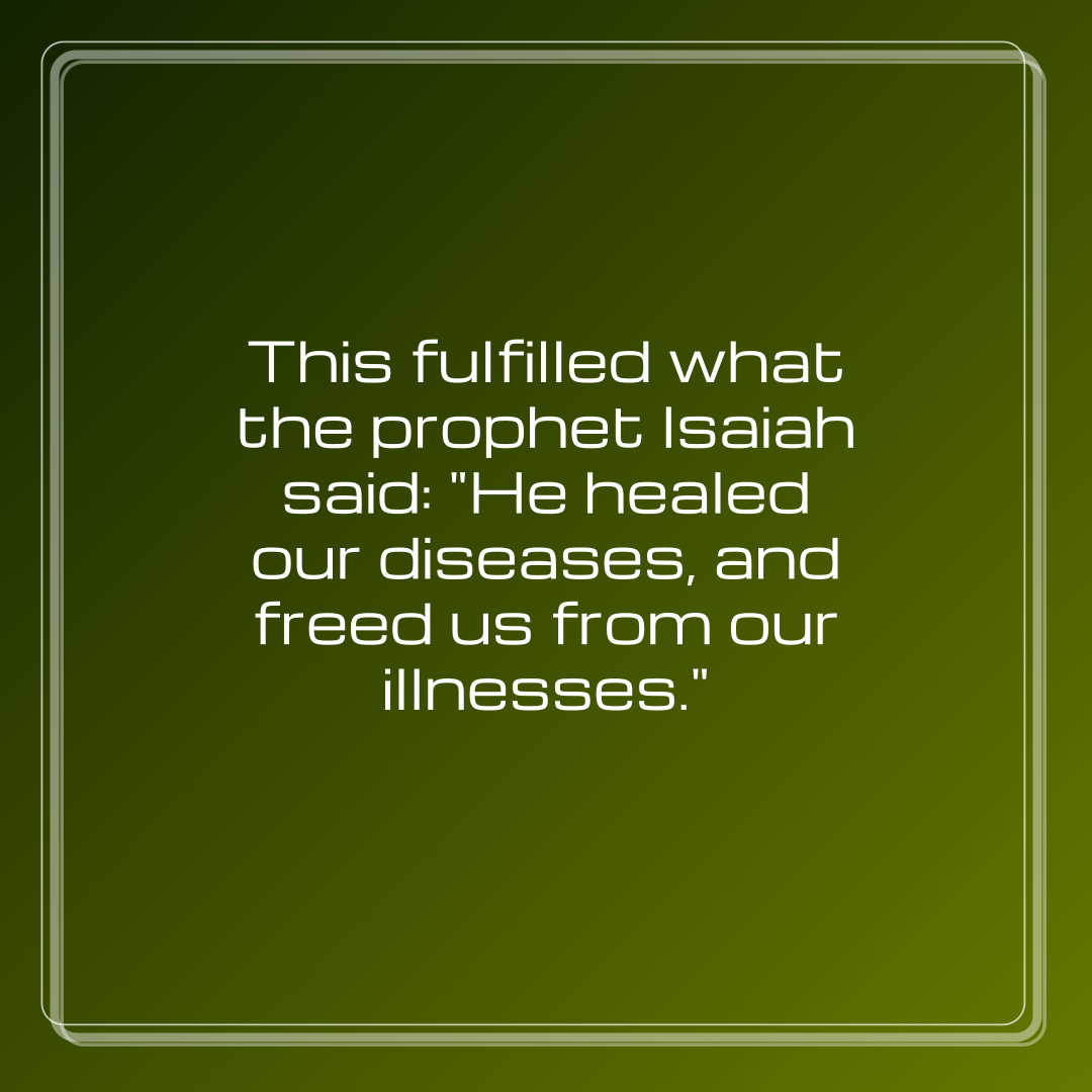 Verse of the Day Image for 2026-01-27. Scripture reference Matthew 8: 17