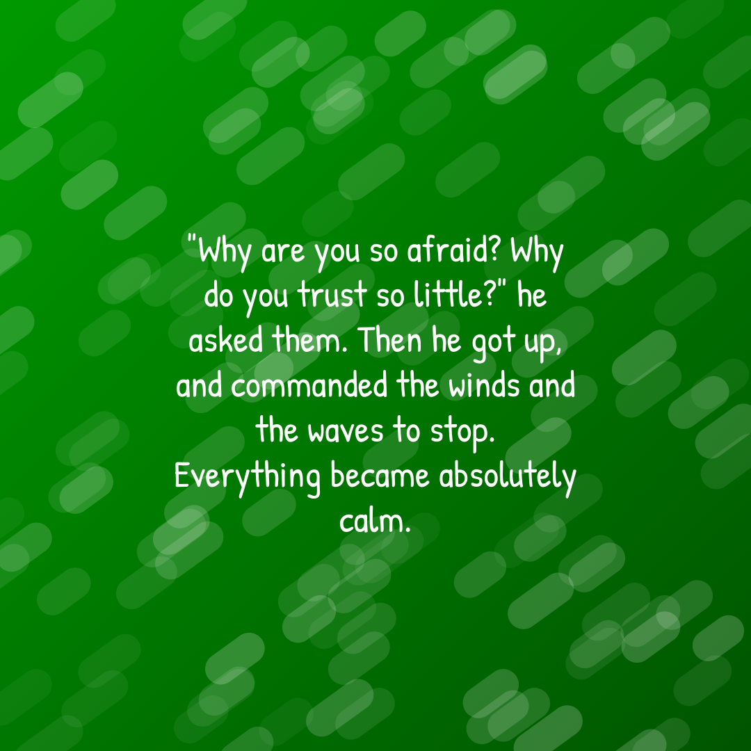 Verse of the Day Image for 2026-01-29. Scripture reference Matthew 8: 26