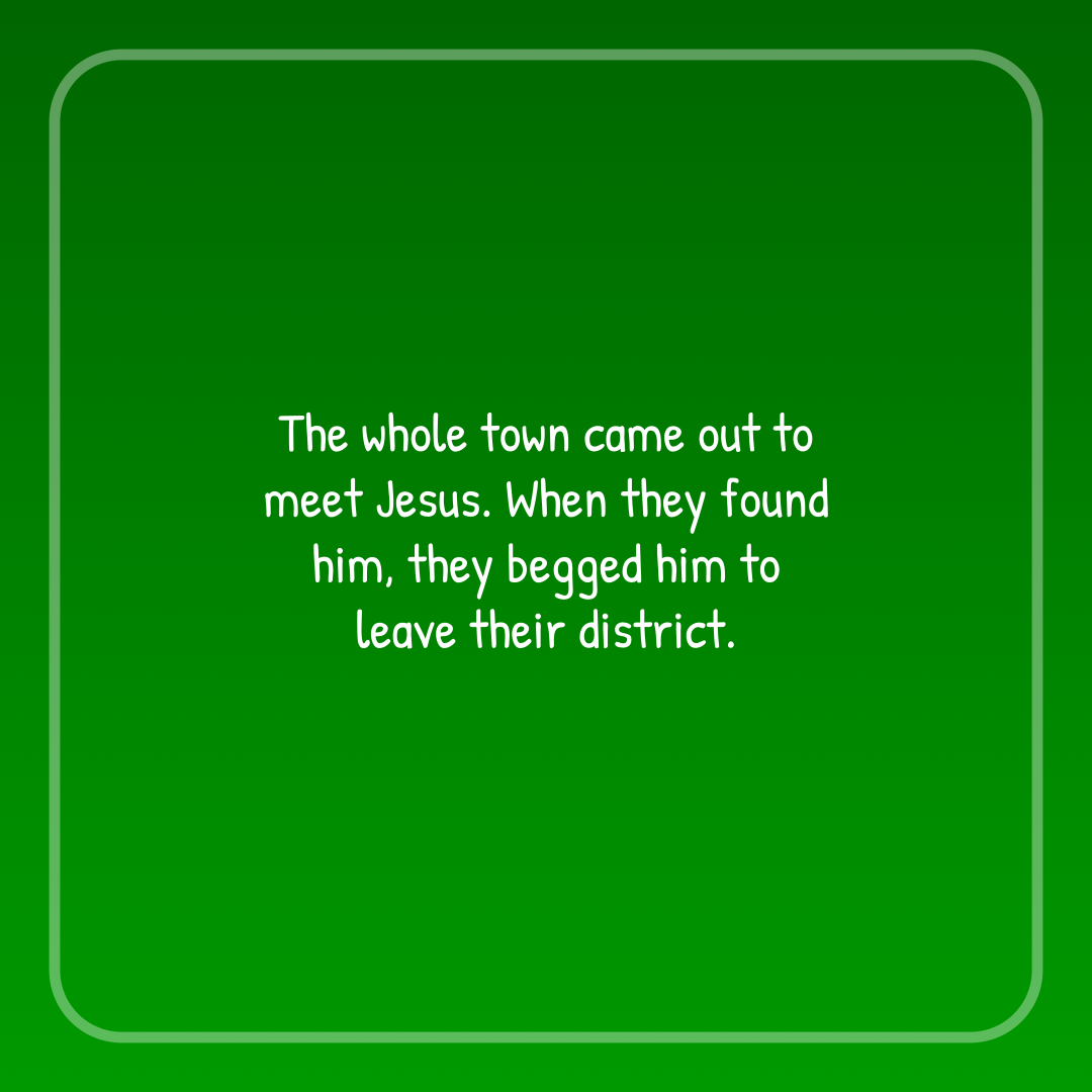 Verse of the Day Image for 2026-01-30. Scripture reference Matthew 8: 34