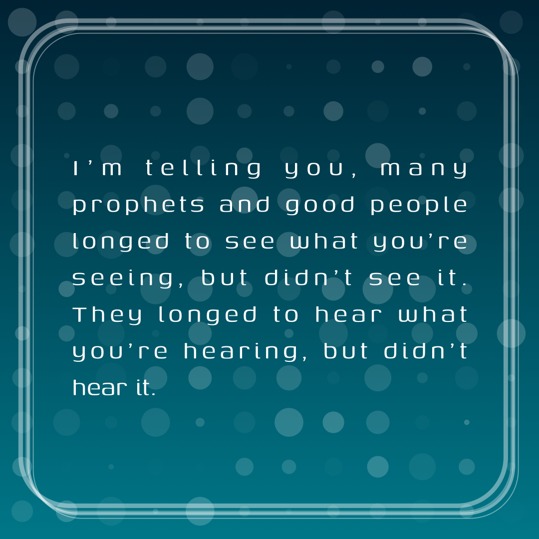 Verse of the Day Image for 2026-02-20. Scripture reference Matthew 13: 17