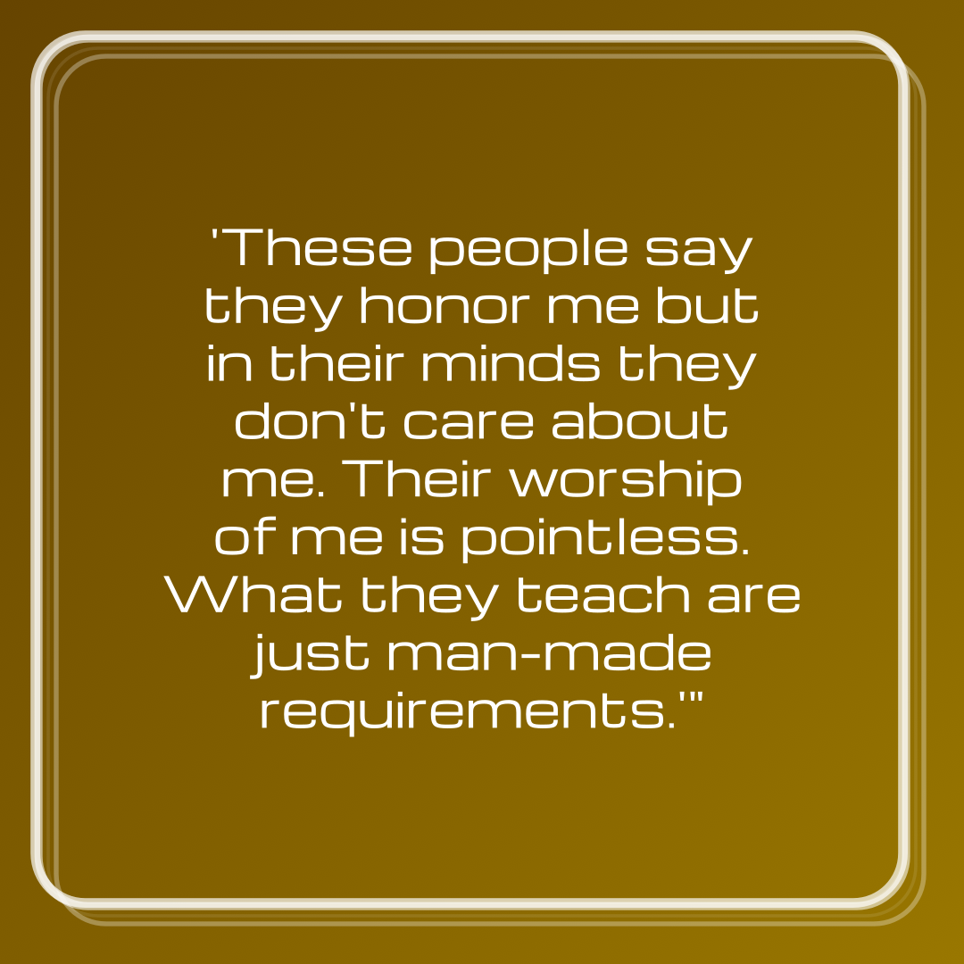 Verse of the Day Image for 2026-03-03. Scripture reference Matthew 15: 8-9