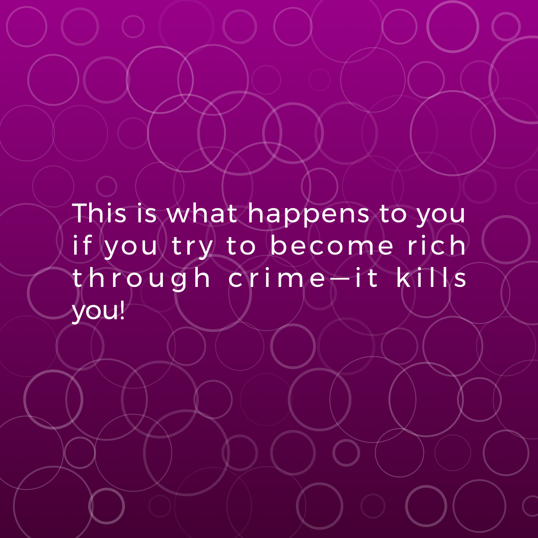 Verse of the Day Image for 2026-04-16. Scripture reference Proverbs 1: 19