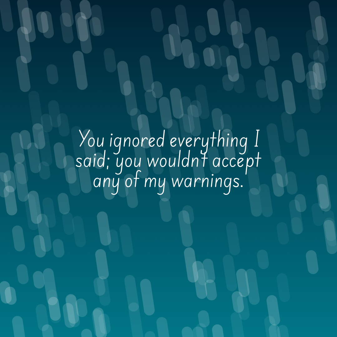 Verse of the Day Image for 2026-04-18. Scripture reference Proverbs 1: 25