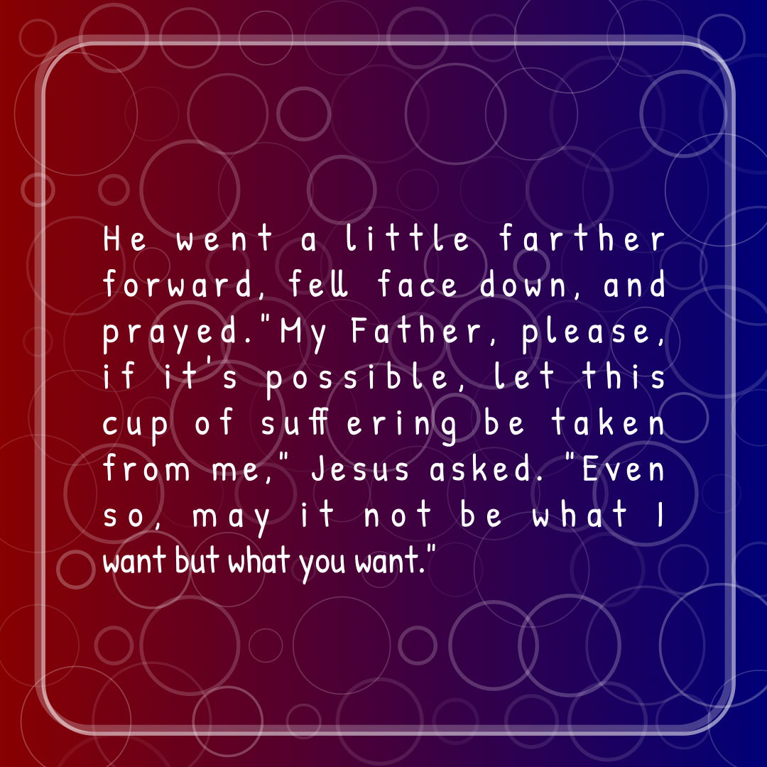 Verse of the Day Image for 2026-05-12. Scripture reference Matthew 26: 39