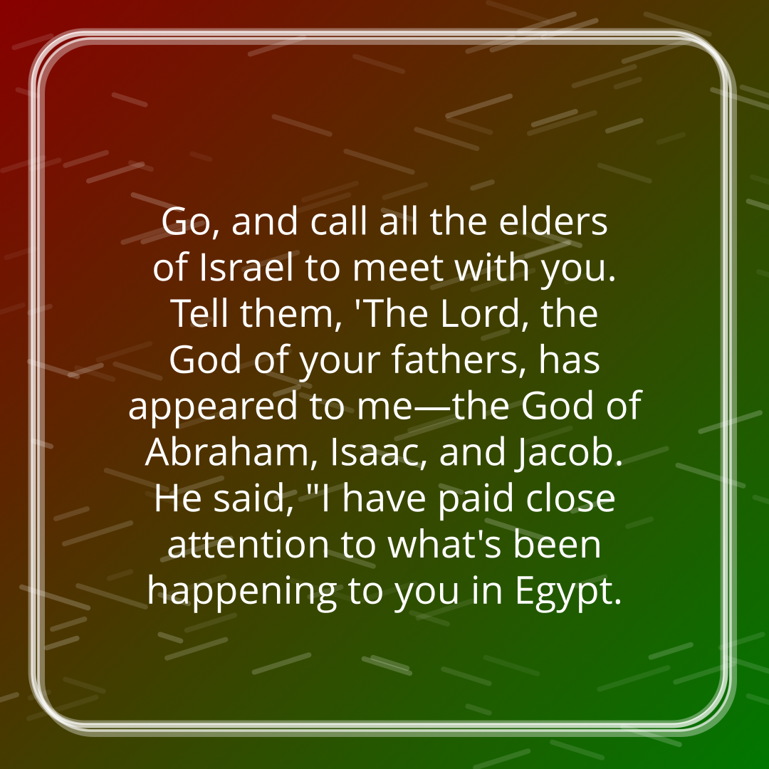 Verse of the Day Image for 2026-06-17. Scripture reference Exodus 3: 16