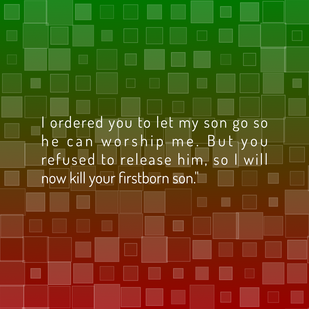 Verse of the Day Image for 2026-06-21. Scripture reference Exodus 4: 23
