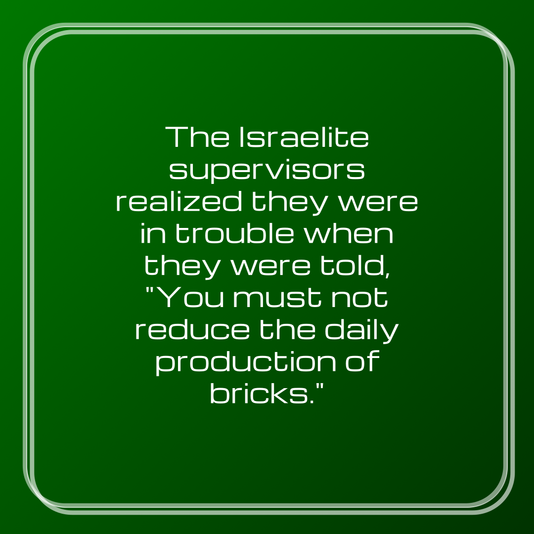 Verse of the Day Image for 2026-06-24. Scripture reference Exodus 5: 19