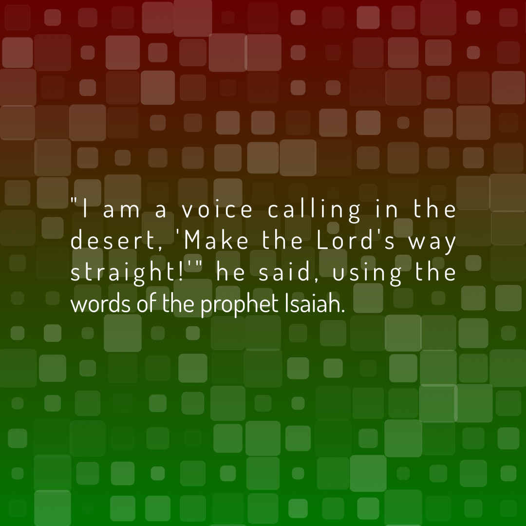 Verse of the Day Image for 2026-08-04. Scripture reference John 1: 23