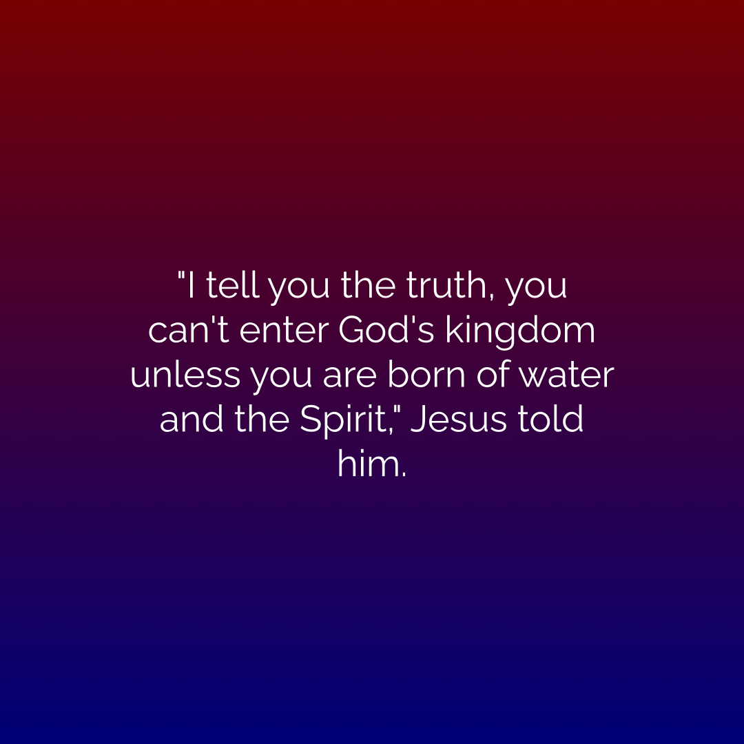 Verse of the Day Image for 2026-08-15. Scripture reference John 3: 5
