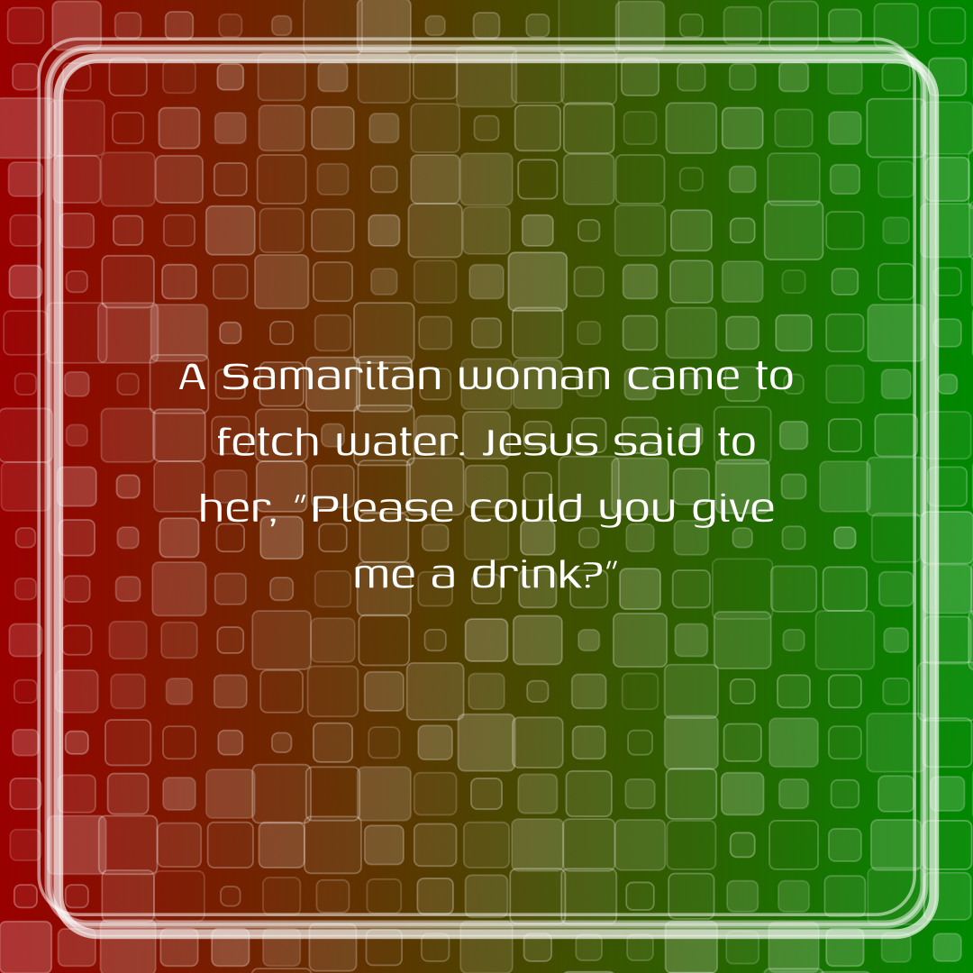 Verse of the Day Image for 2026-08-22. Scripture reference John 4: 7